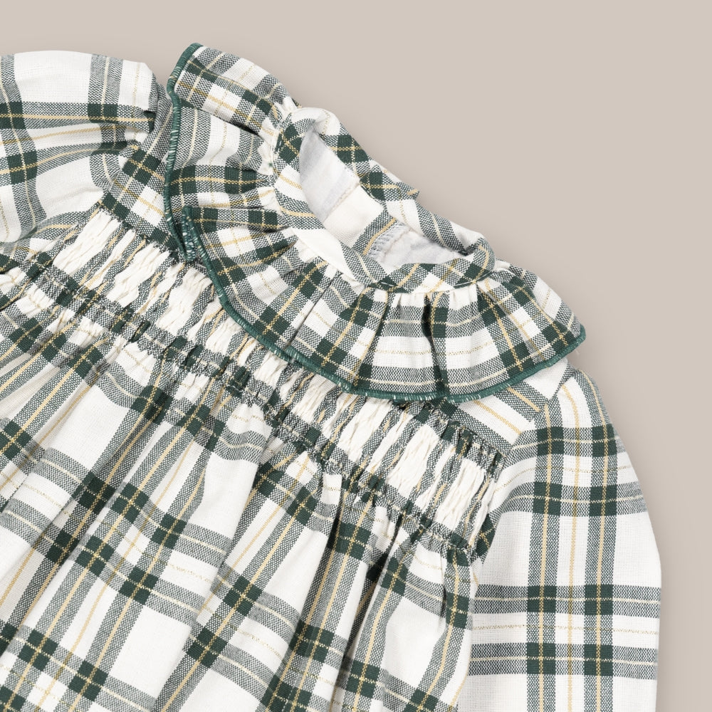 Baby dress set girl Smock Lurex