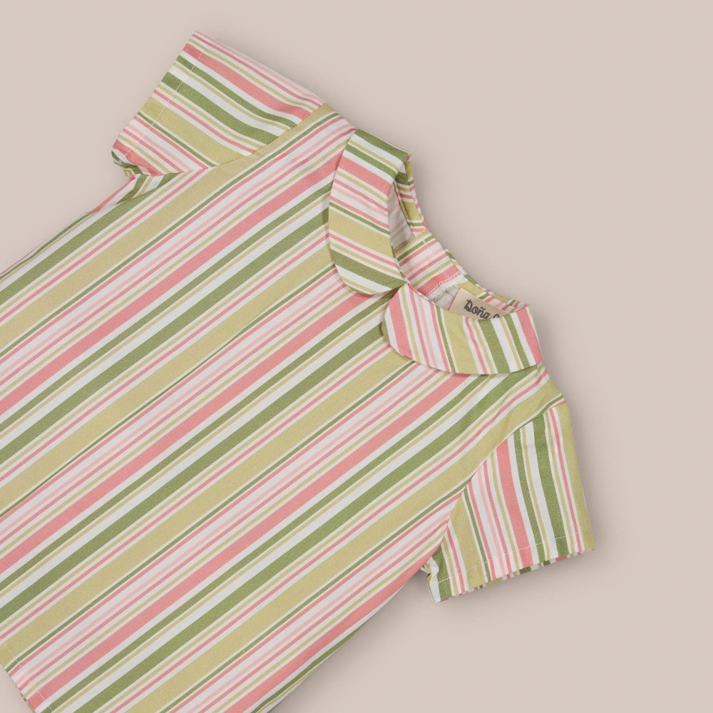 Chemise bébé dorée