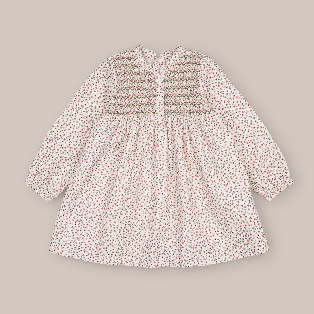 Vestito Ragazza Smock Minirosa