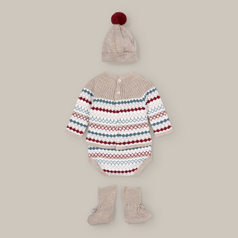 Baby Set knit Walnut