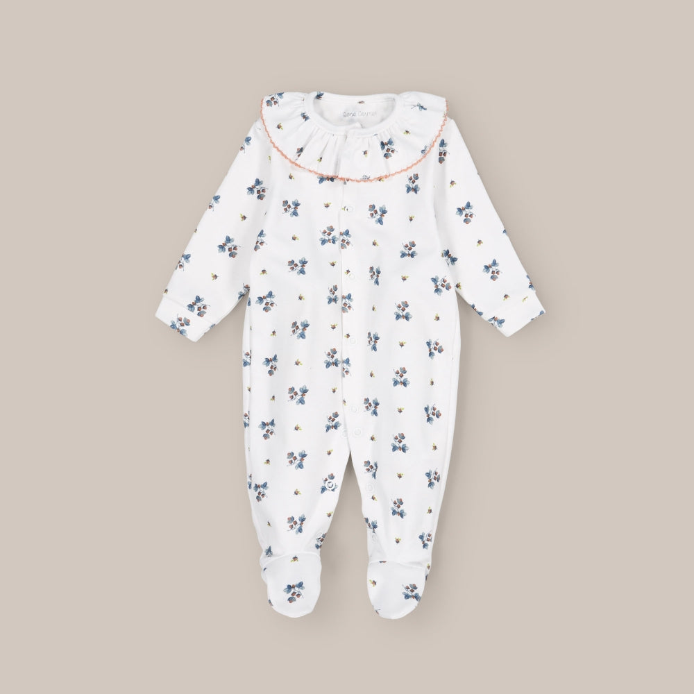 Pyjama aus Baumwolle mit Eichelrüschen