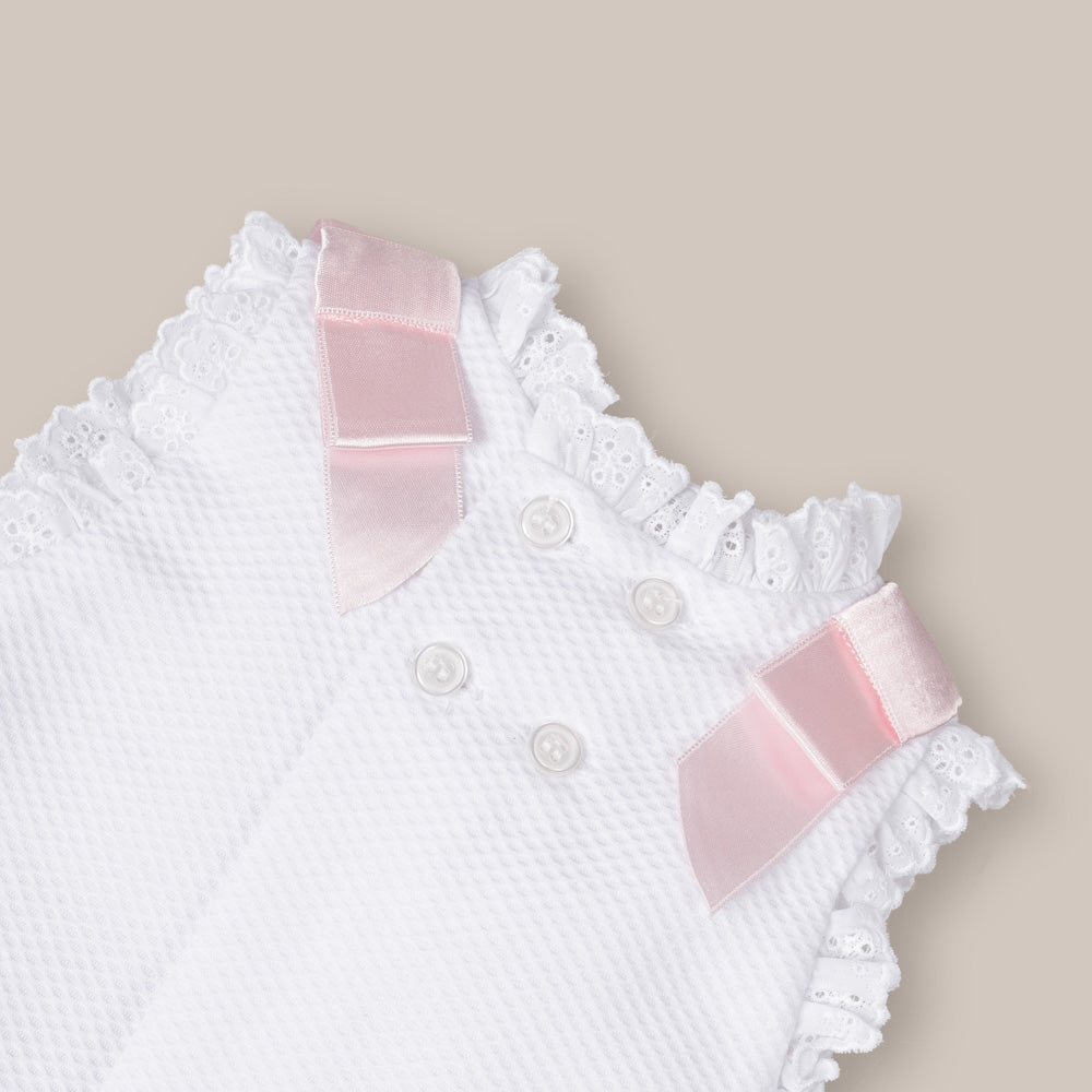 Vestido de bebê com tapa-fralda Olmo bebê
