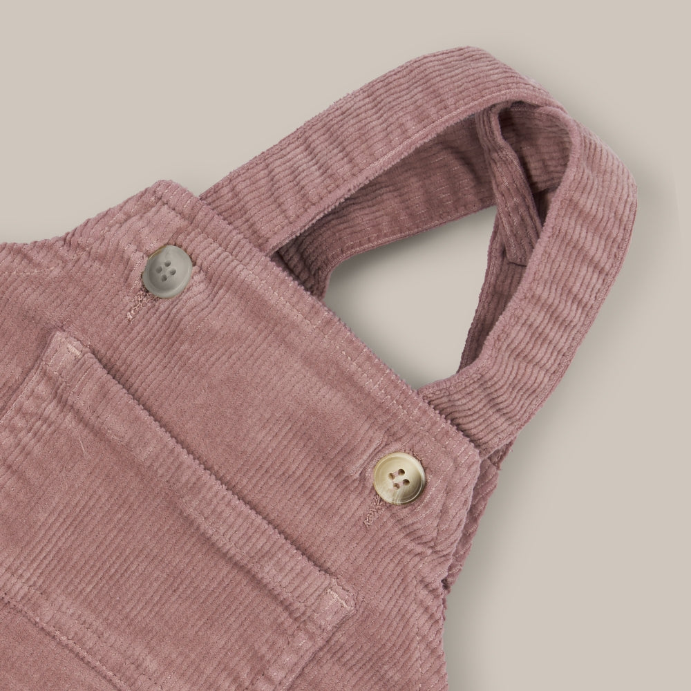 Strampler Baby Cord Rose