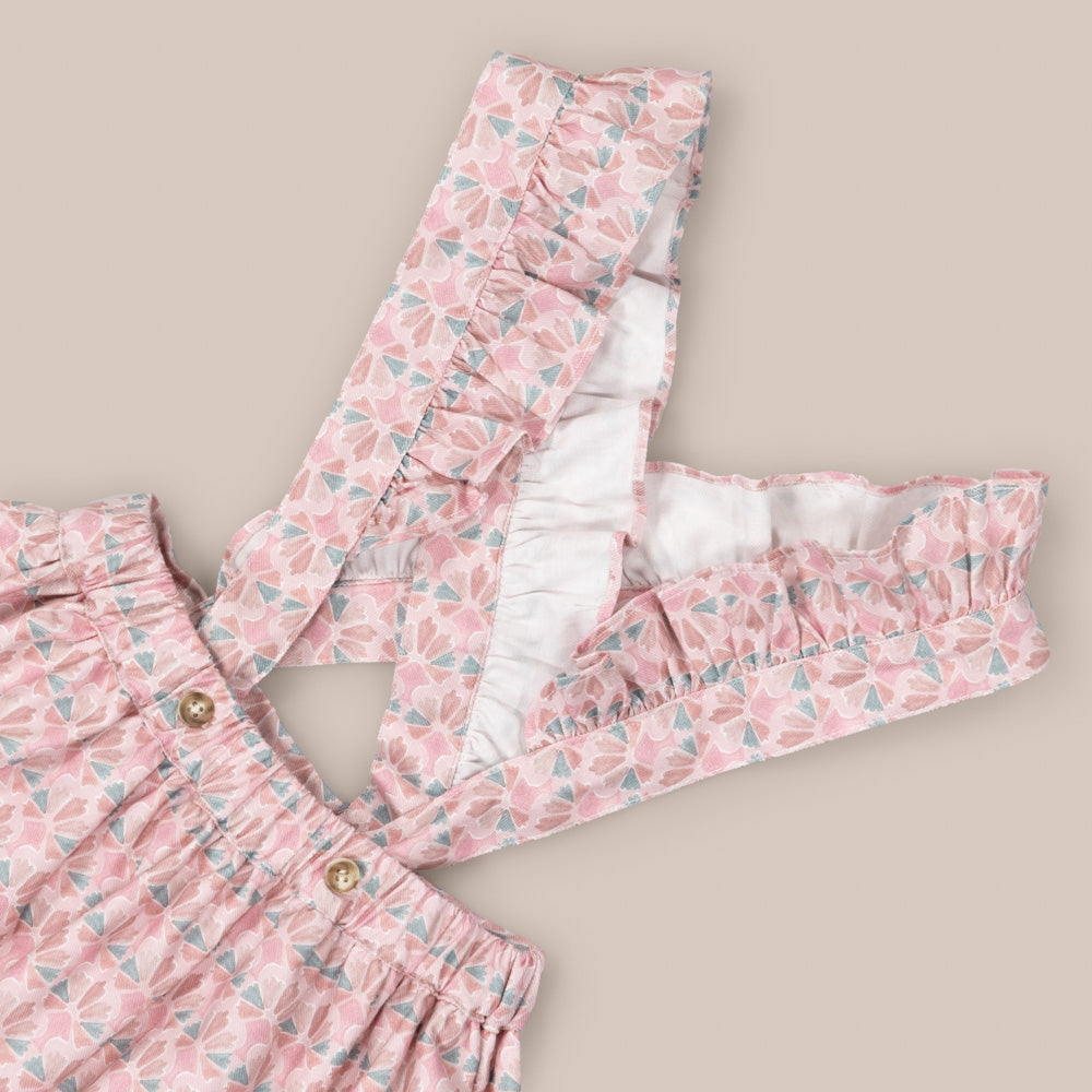 Saia com Alças para Menina Abanico