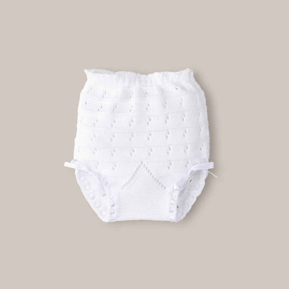 Girl's Pearl Openwork Panties