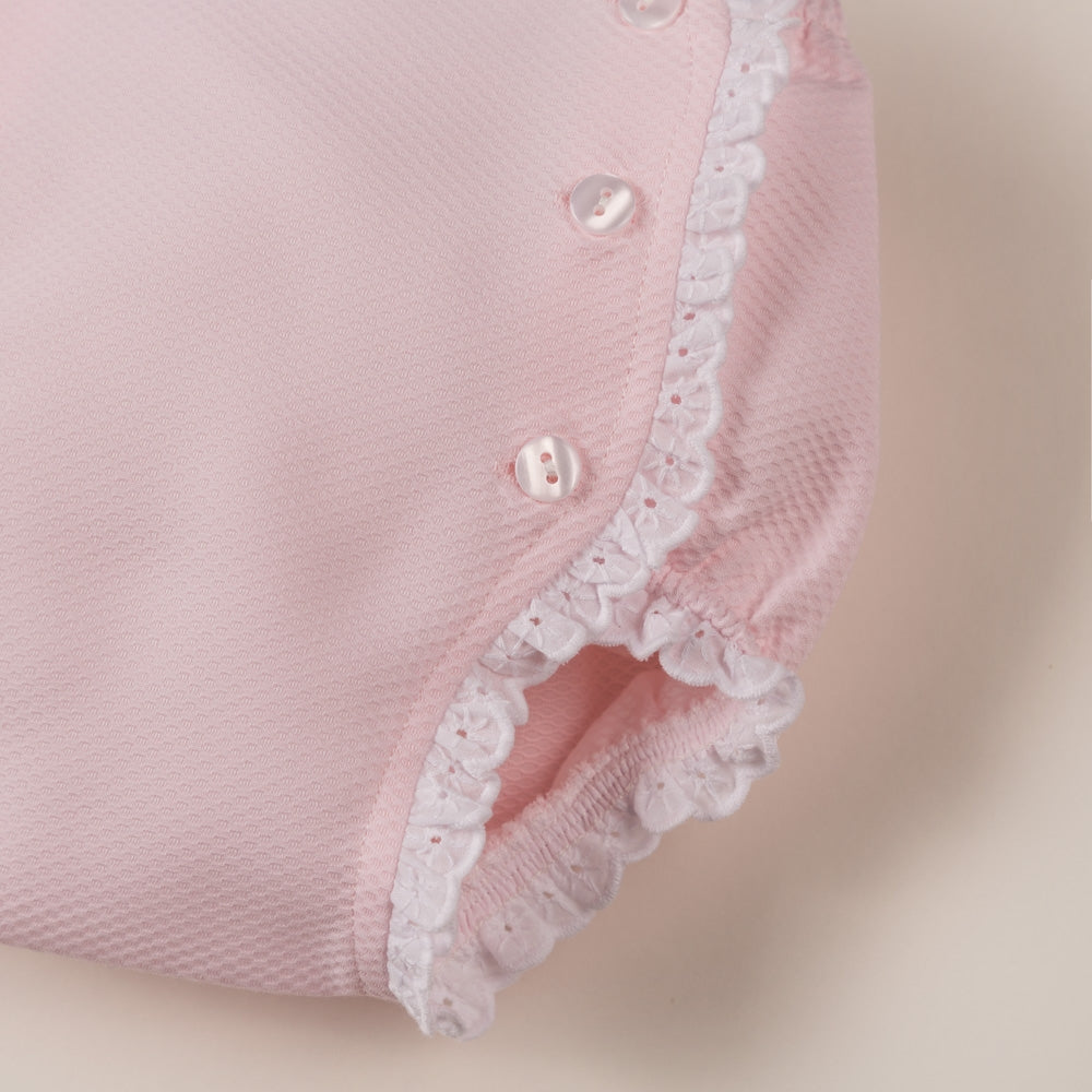 baby bloomer Piqué Puntilla