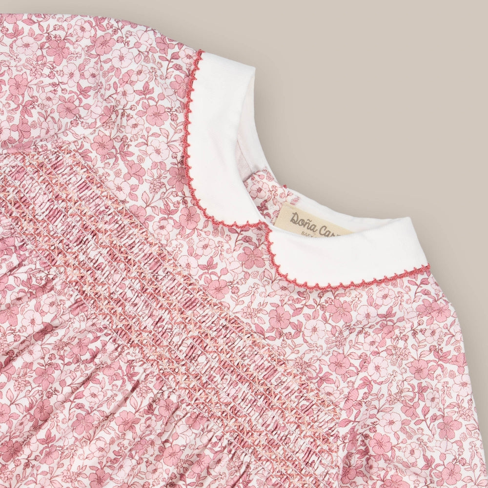 baby dress set Smock ROSA TEA