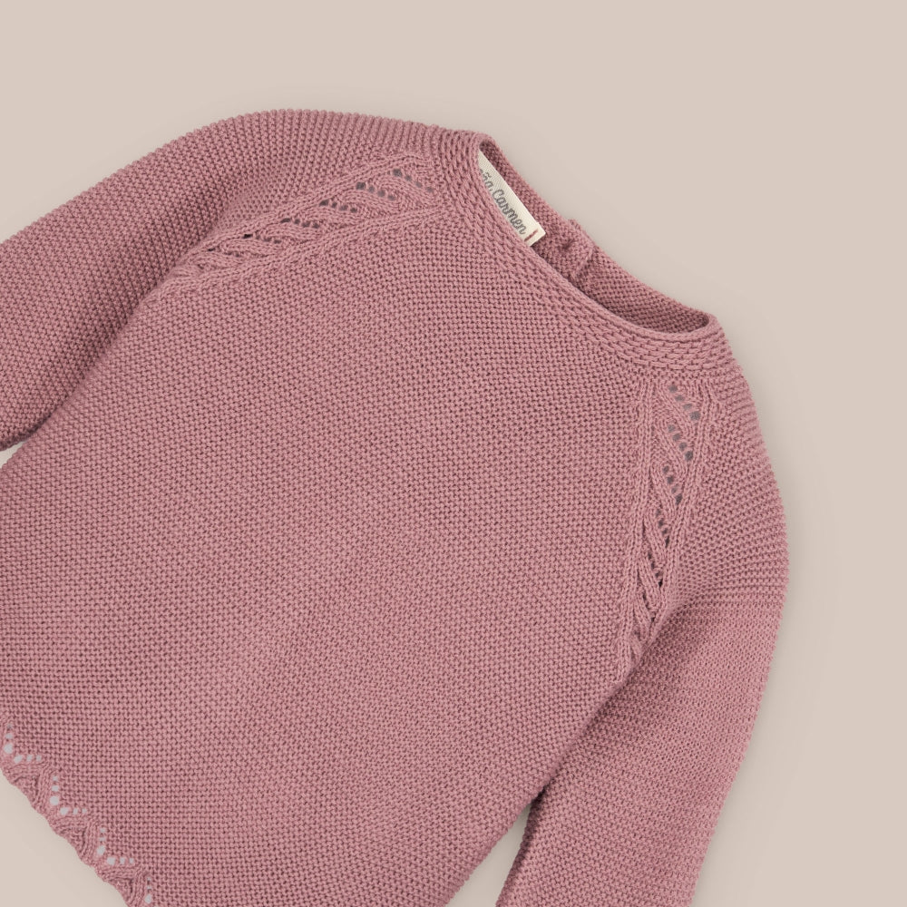 Obi-Pullover aus Babywolle