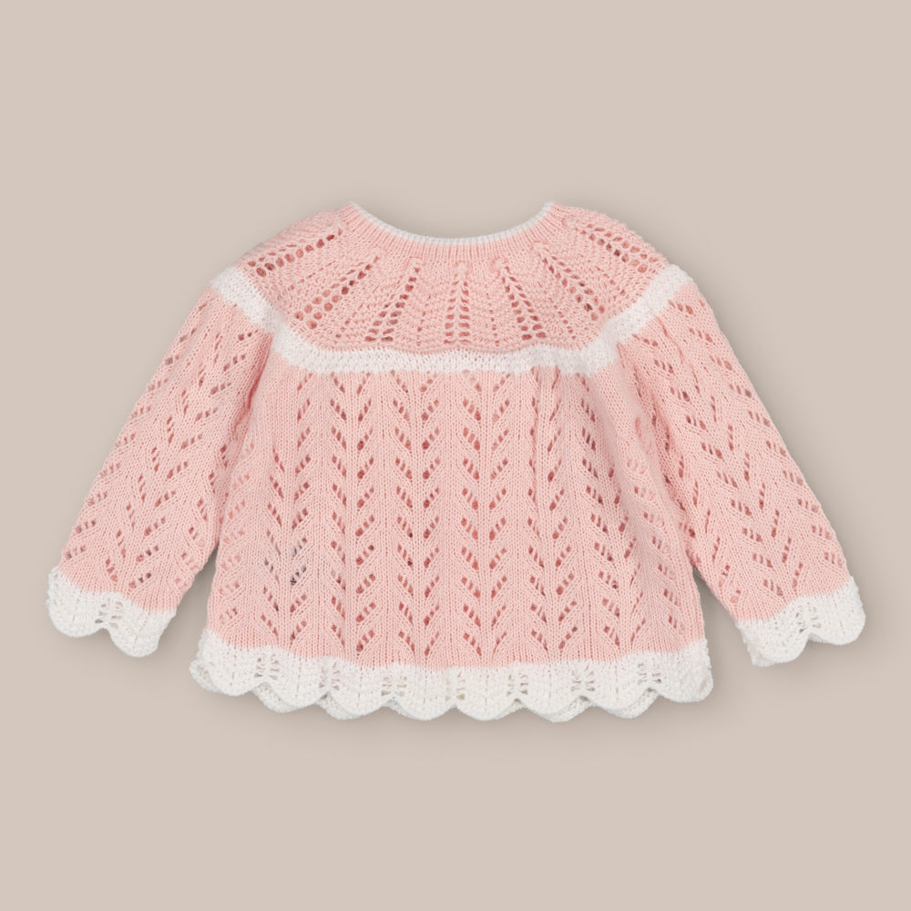 Fischgräten-Babypullover
