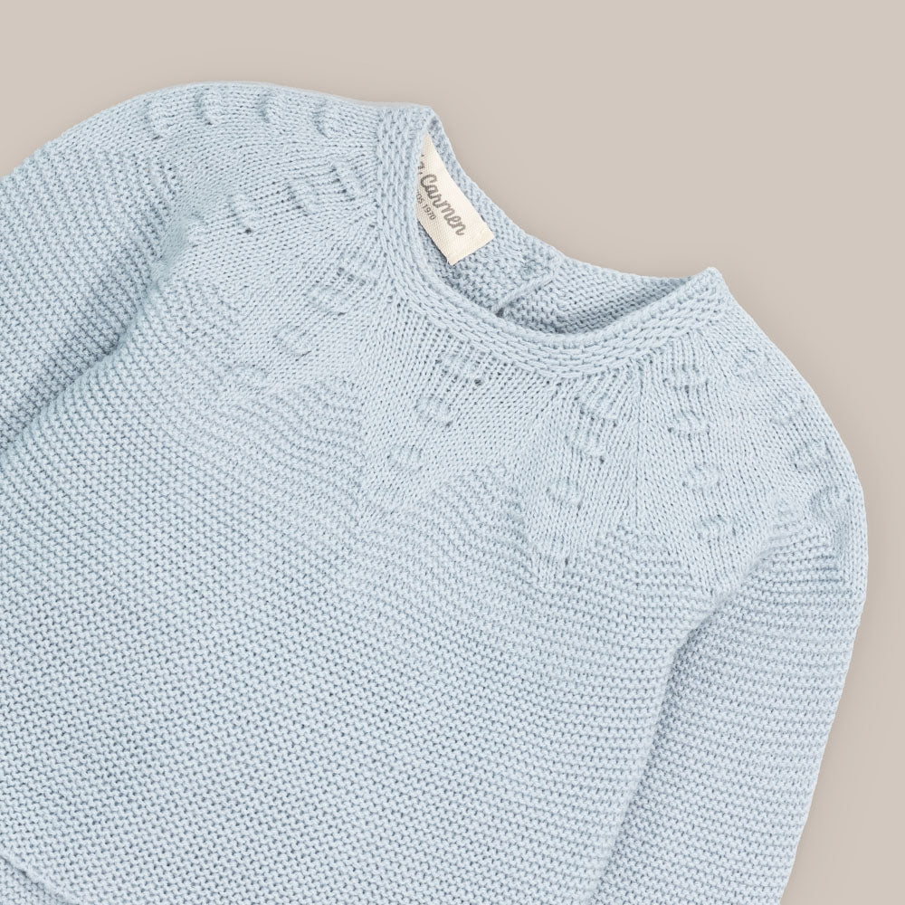 Ensemble Bébé Point Boule Bleu