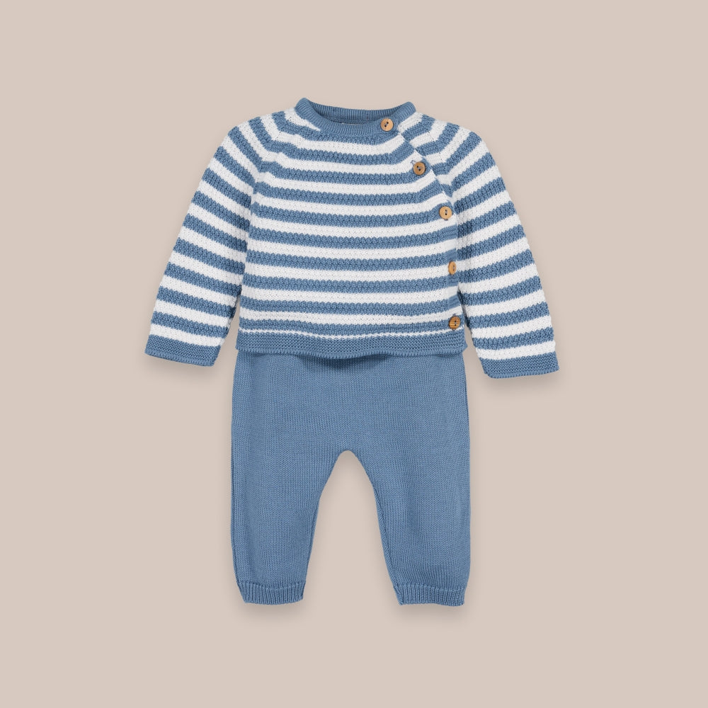 Belo conjunto de malha de 2 peças