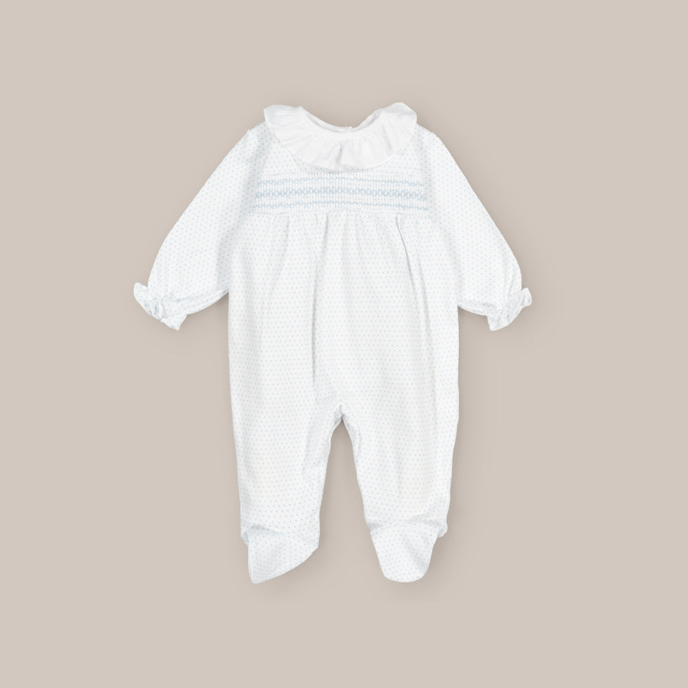 Pyjama bébé en coton à pois