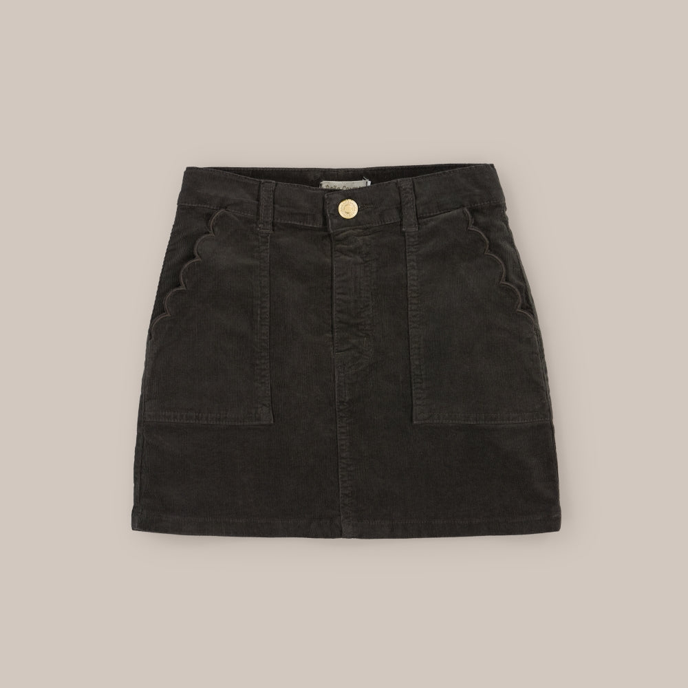 Mini girl corduroy caki