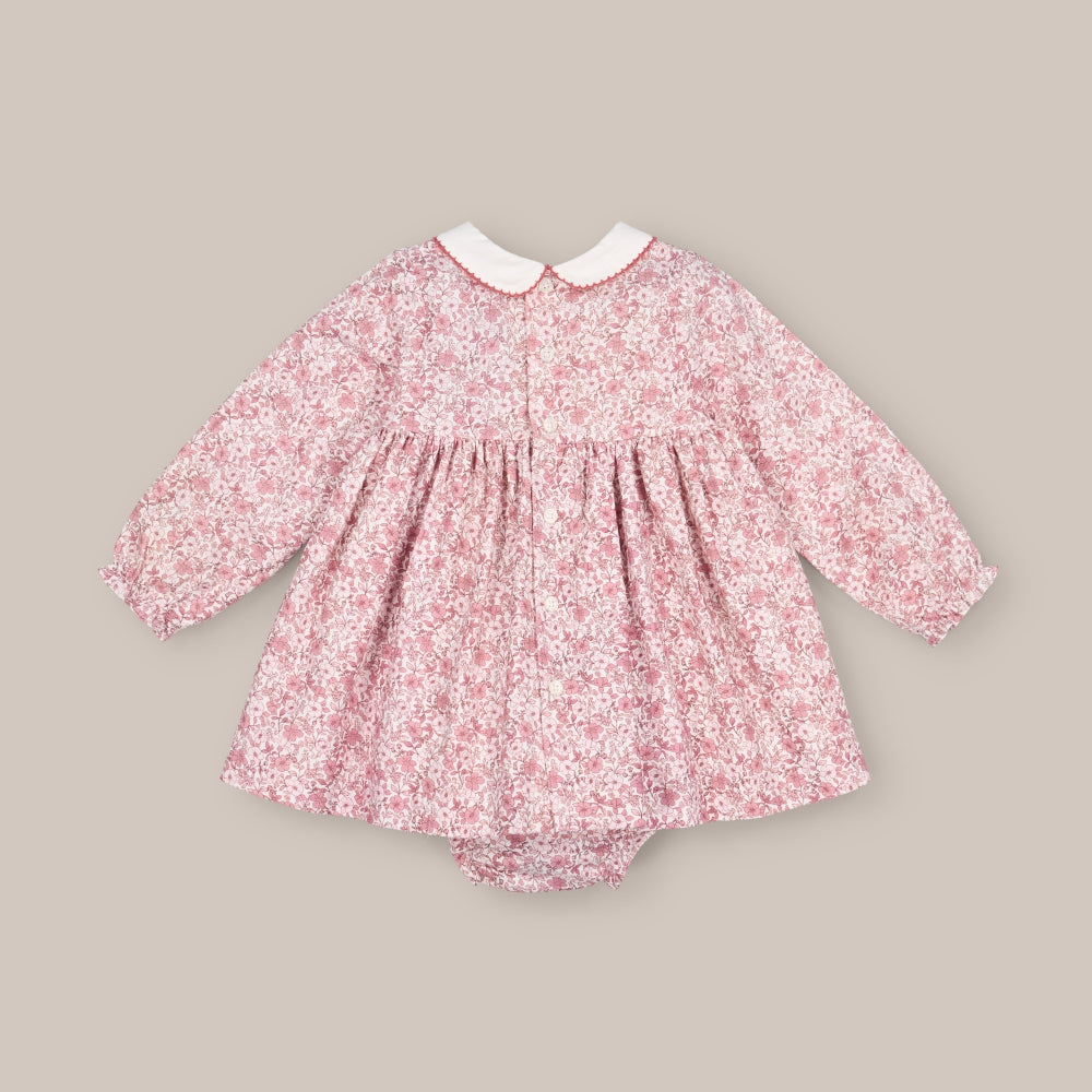 baby dress set Smock ROSA TEA