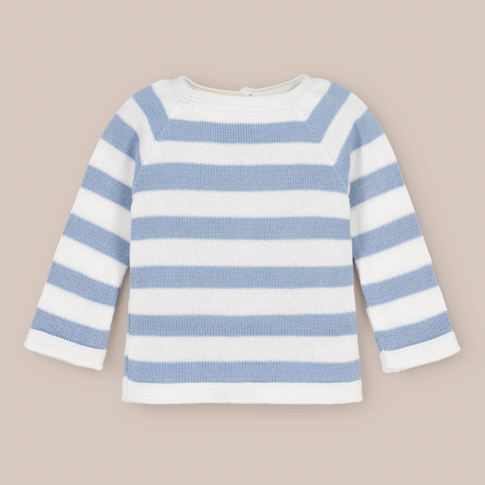 Maglione a righe larghe