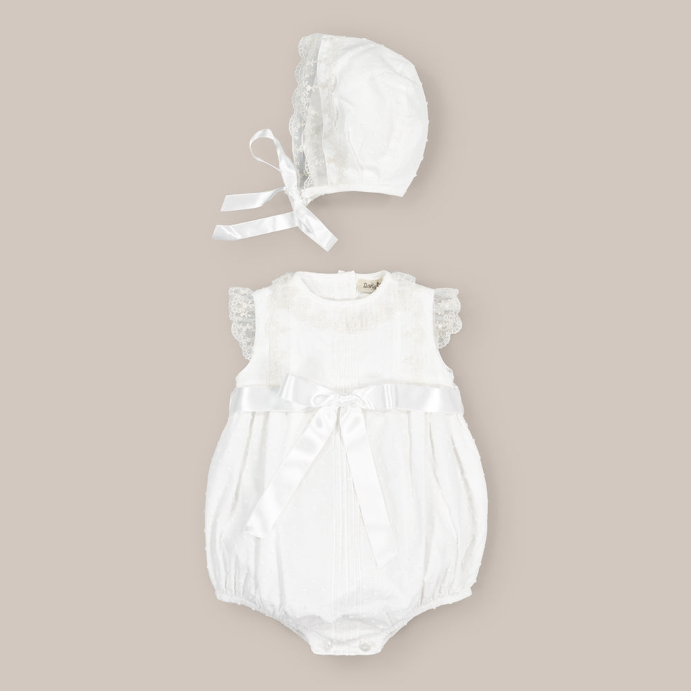romper Baby Baptism Vira with Capota