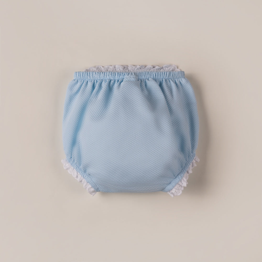 baby bloomer Piqué Puntilla