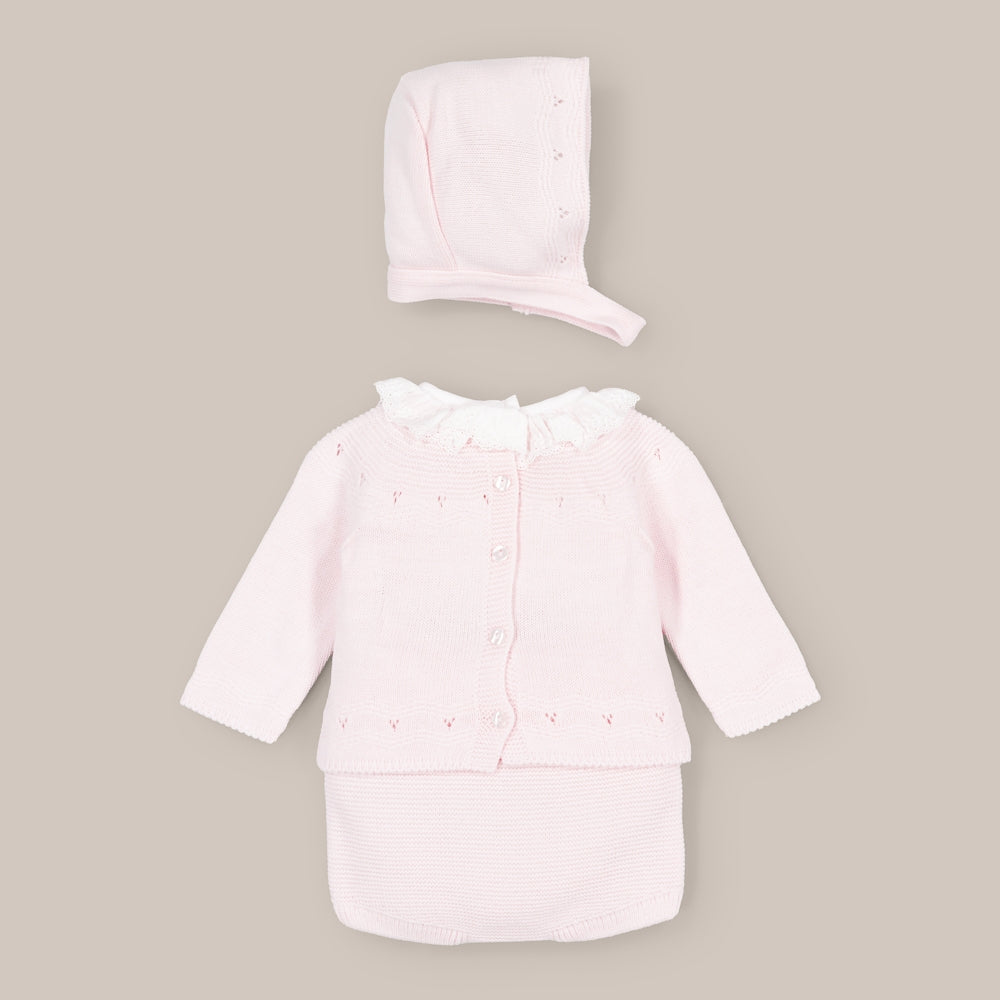 Conjunto Bebé Lana Puntilla