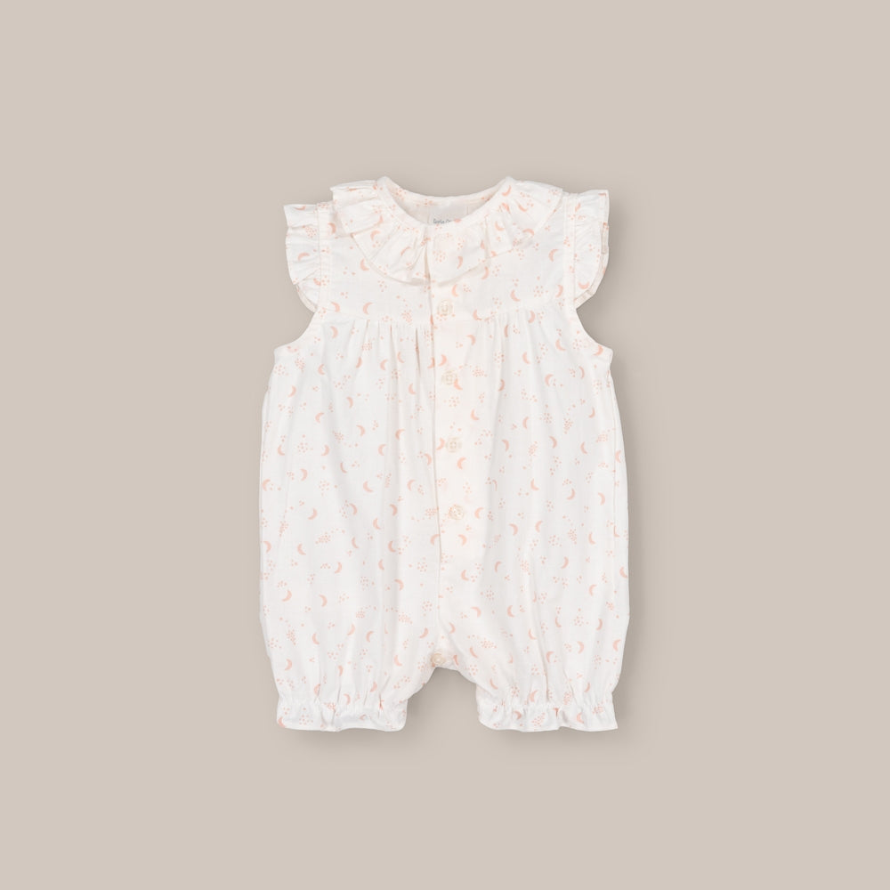 Barboteuse bébé lune rose