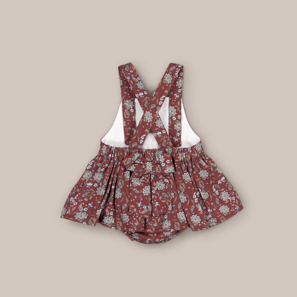 Dungaree Baby Indian Flower Ruffle
