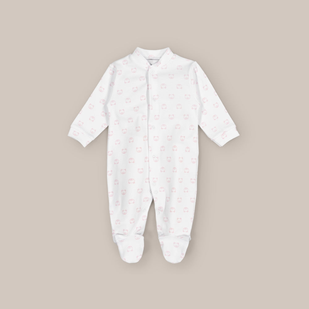 Baby-Pyjama aus Baumwolle mit Gesichtern