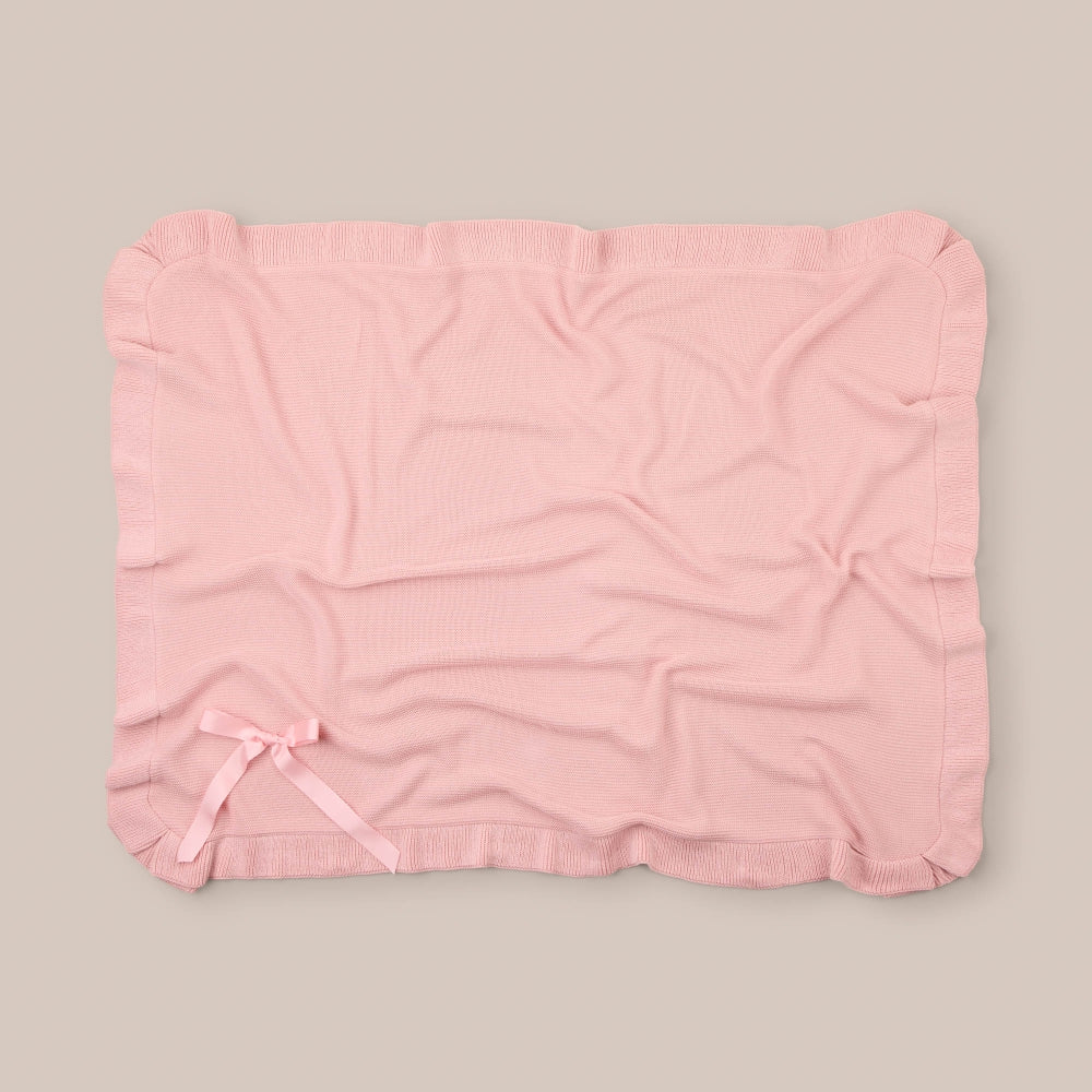 Baby shawl Perlé Basic Ruffle