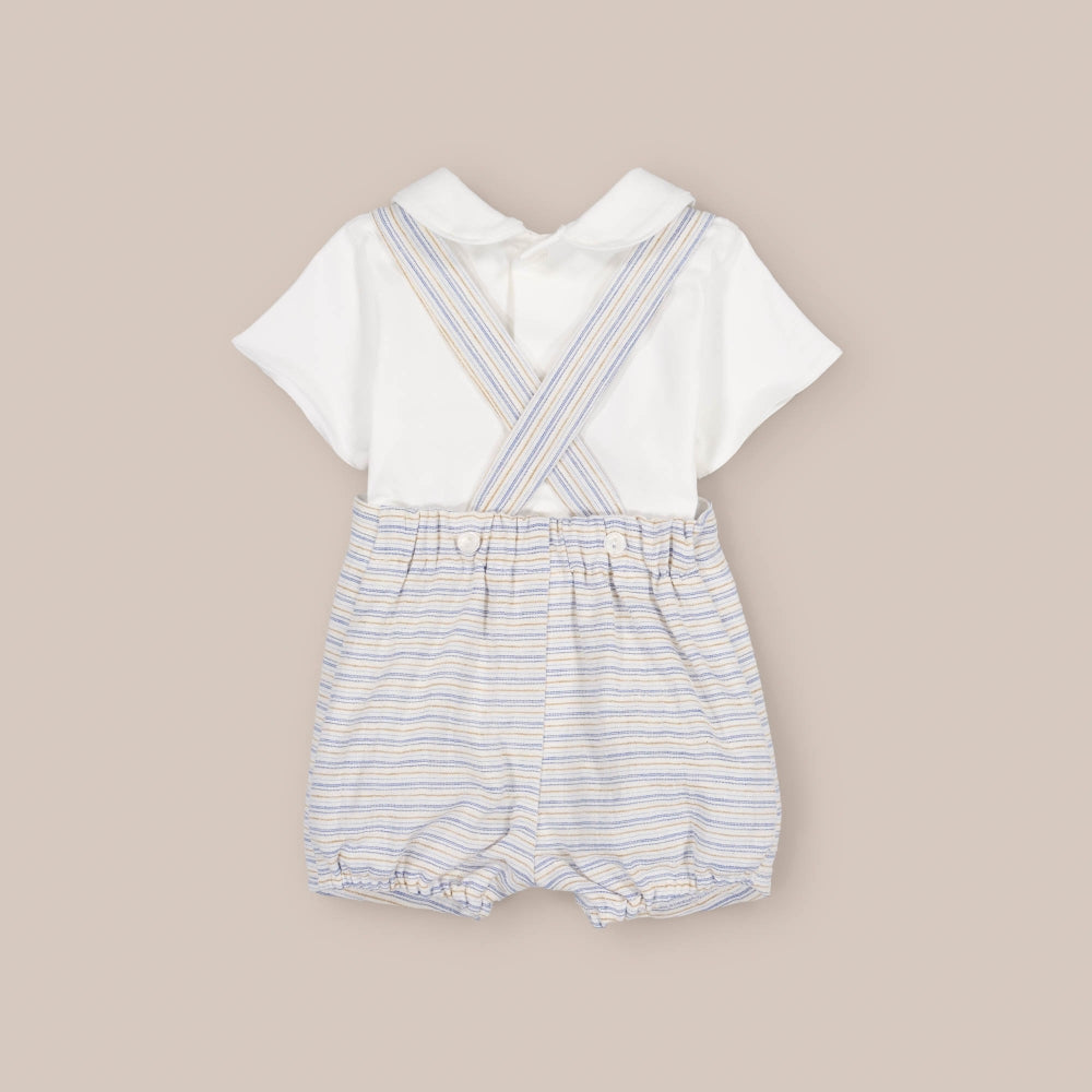 Conjunto Peto Algodón Rayita