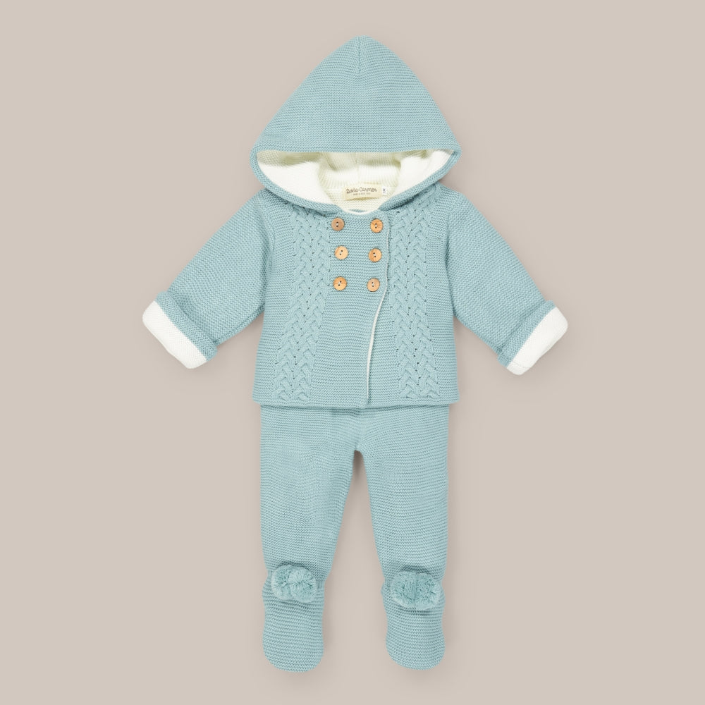 knitted set 2 braids