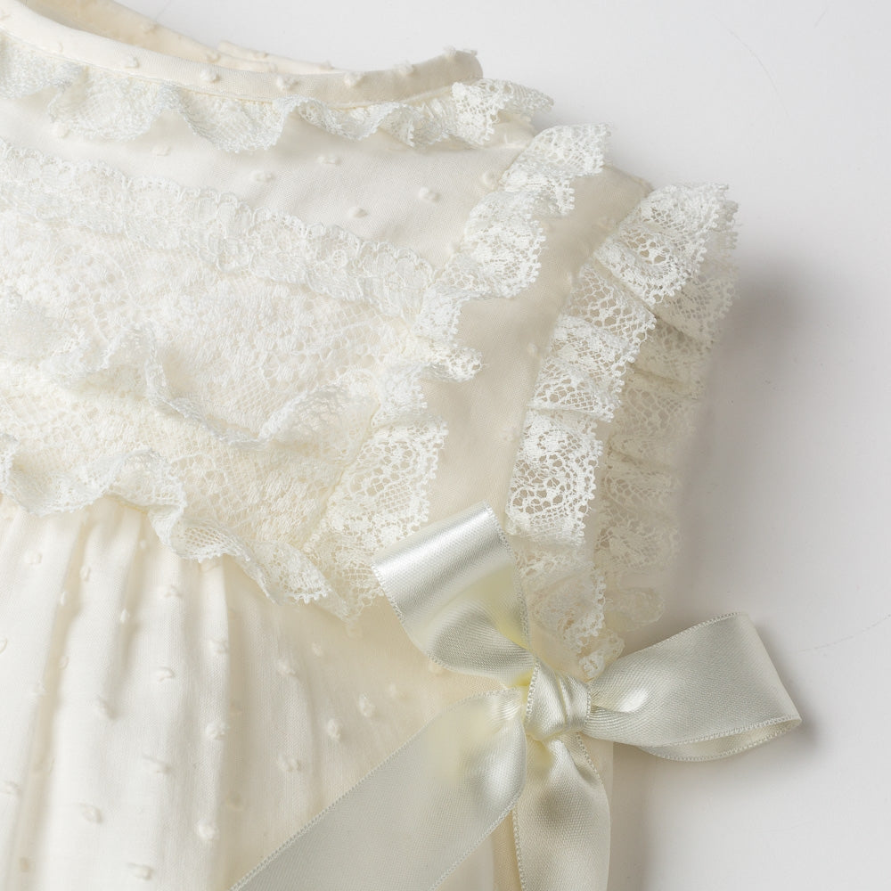 romper Silk christening