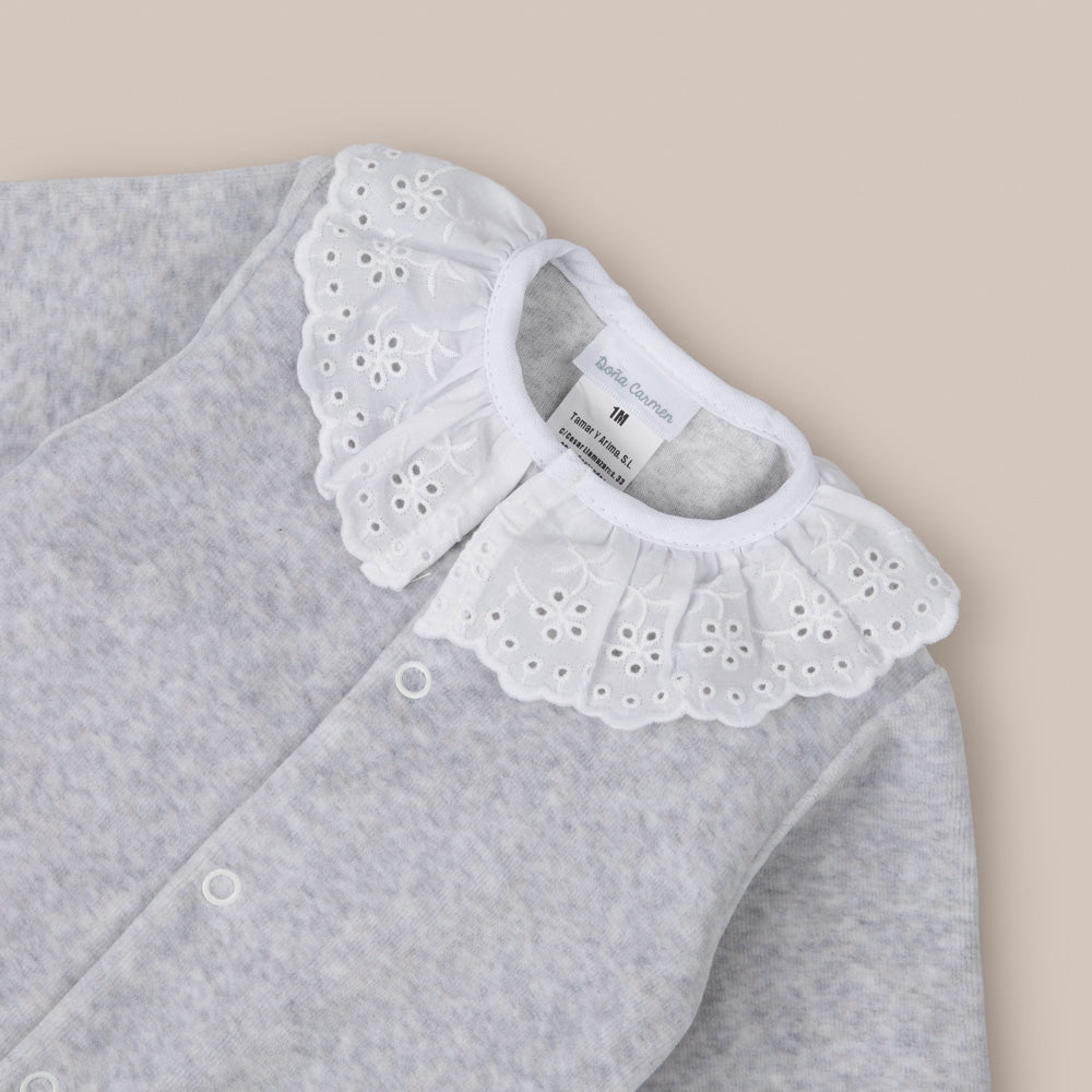 Pigiama Bambini Velvet Cinza