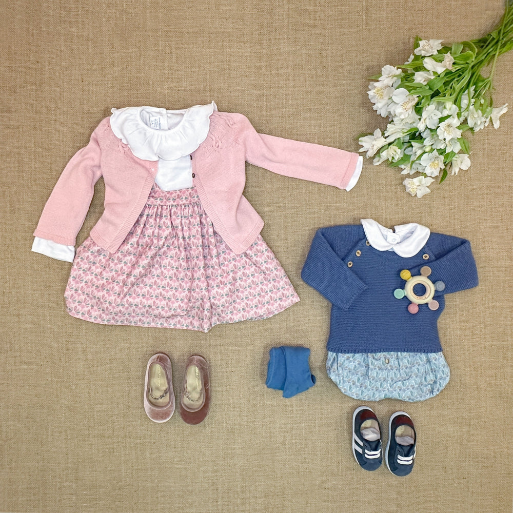 Saia com Alças para Menina Abanico