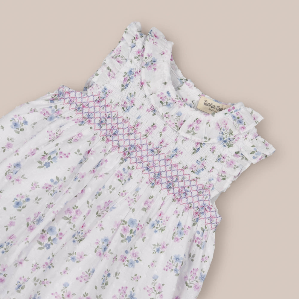 Baby dress set Smock corsage