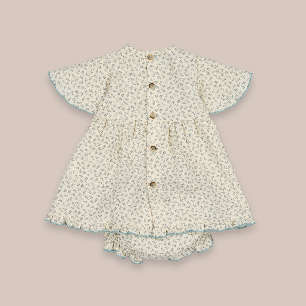 Baby dress set Smock cumin