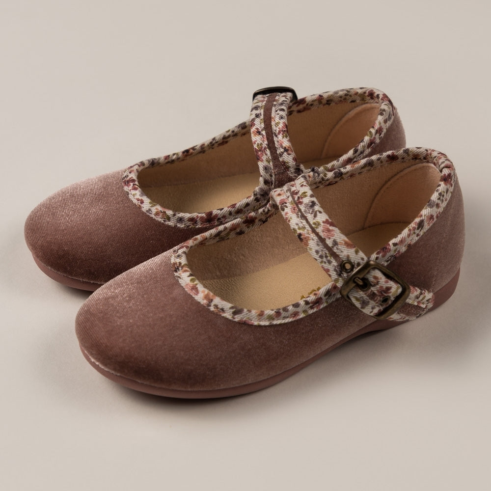 Mary Jane Velvet Trim