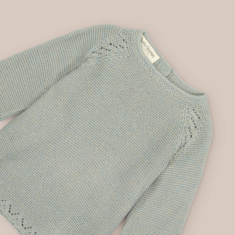 Obi-Pullover aus Babywolle