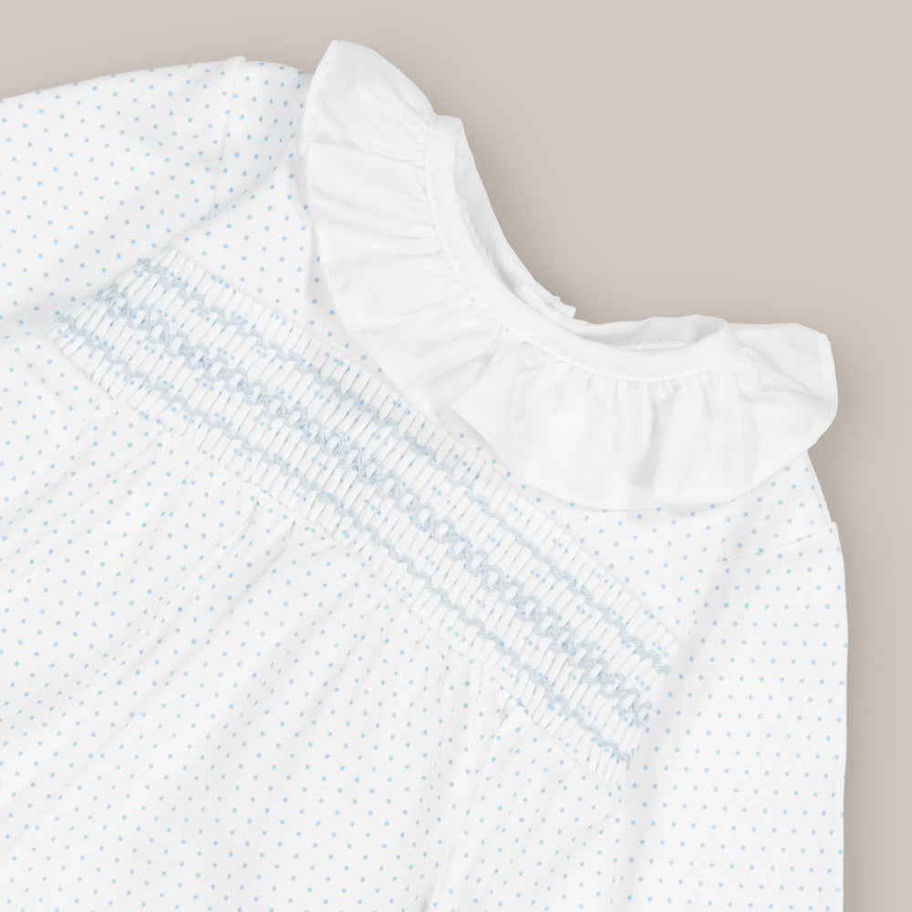 Pyjama bébé en coton à pois