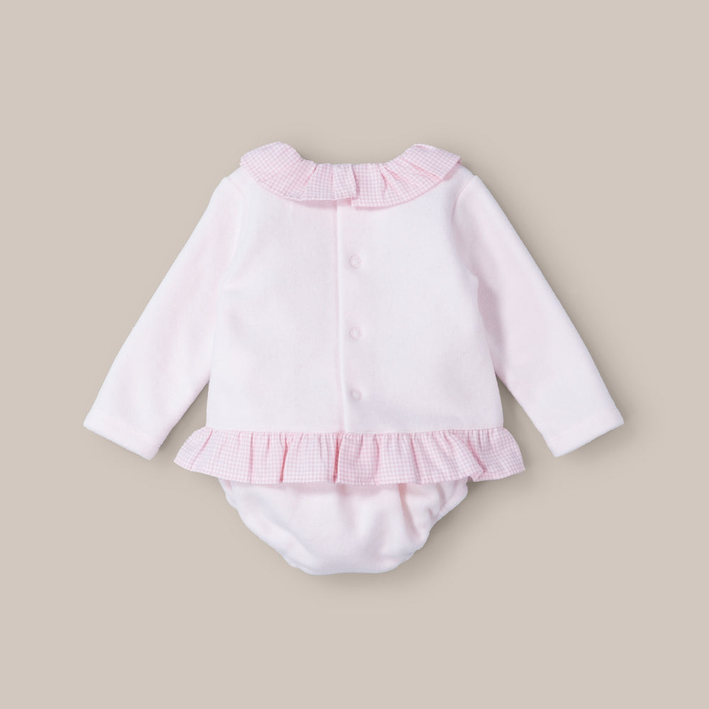 Conjunto Bebé Teddy Rosa