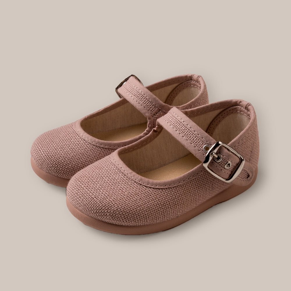 Fibbia Mary Jane in lino