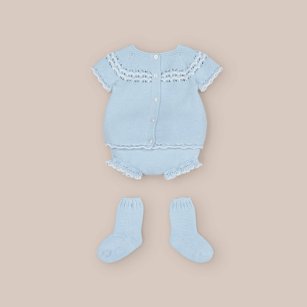 Barna Baby Strick-Shorts-Set