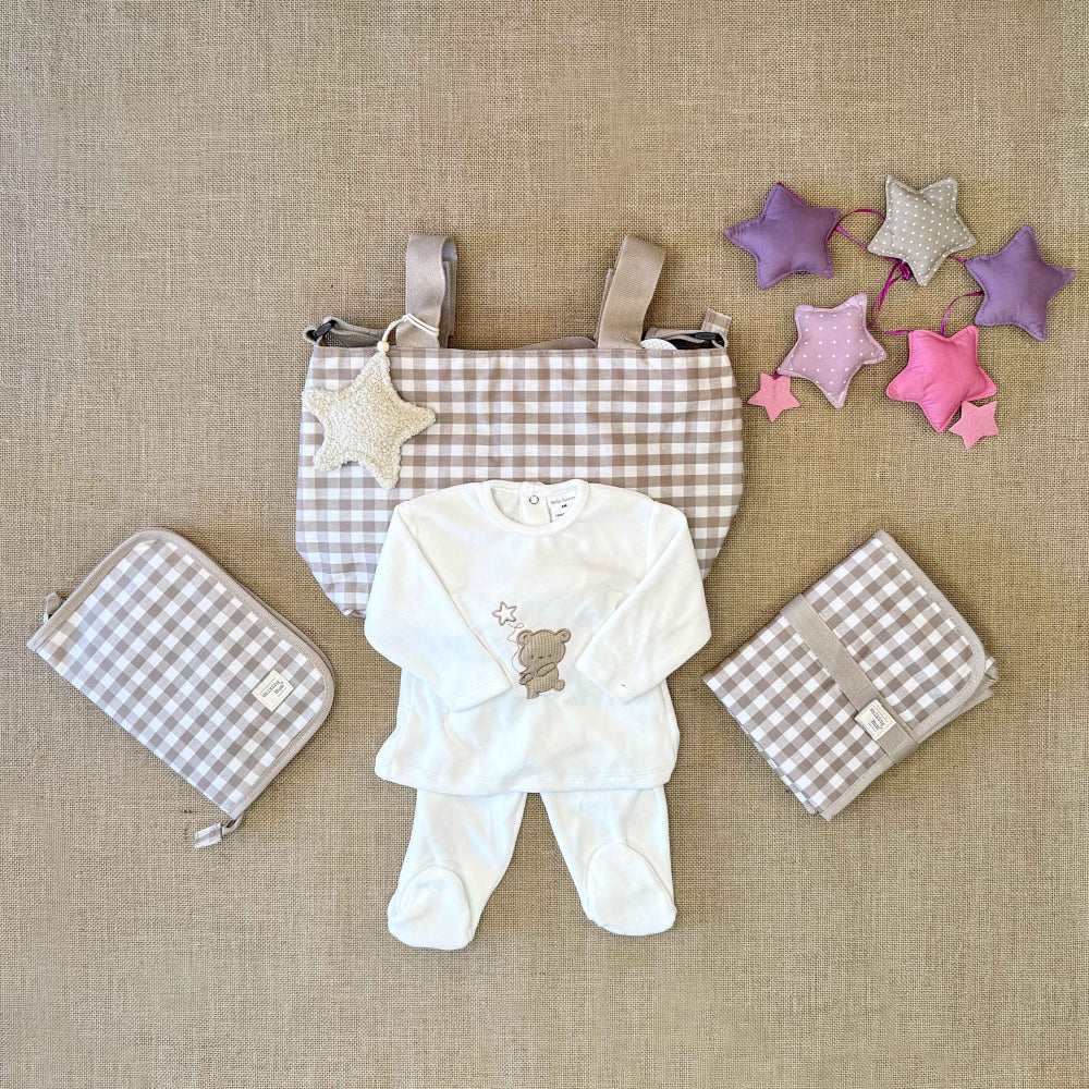 Bear Velvet Baby Set
