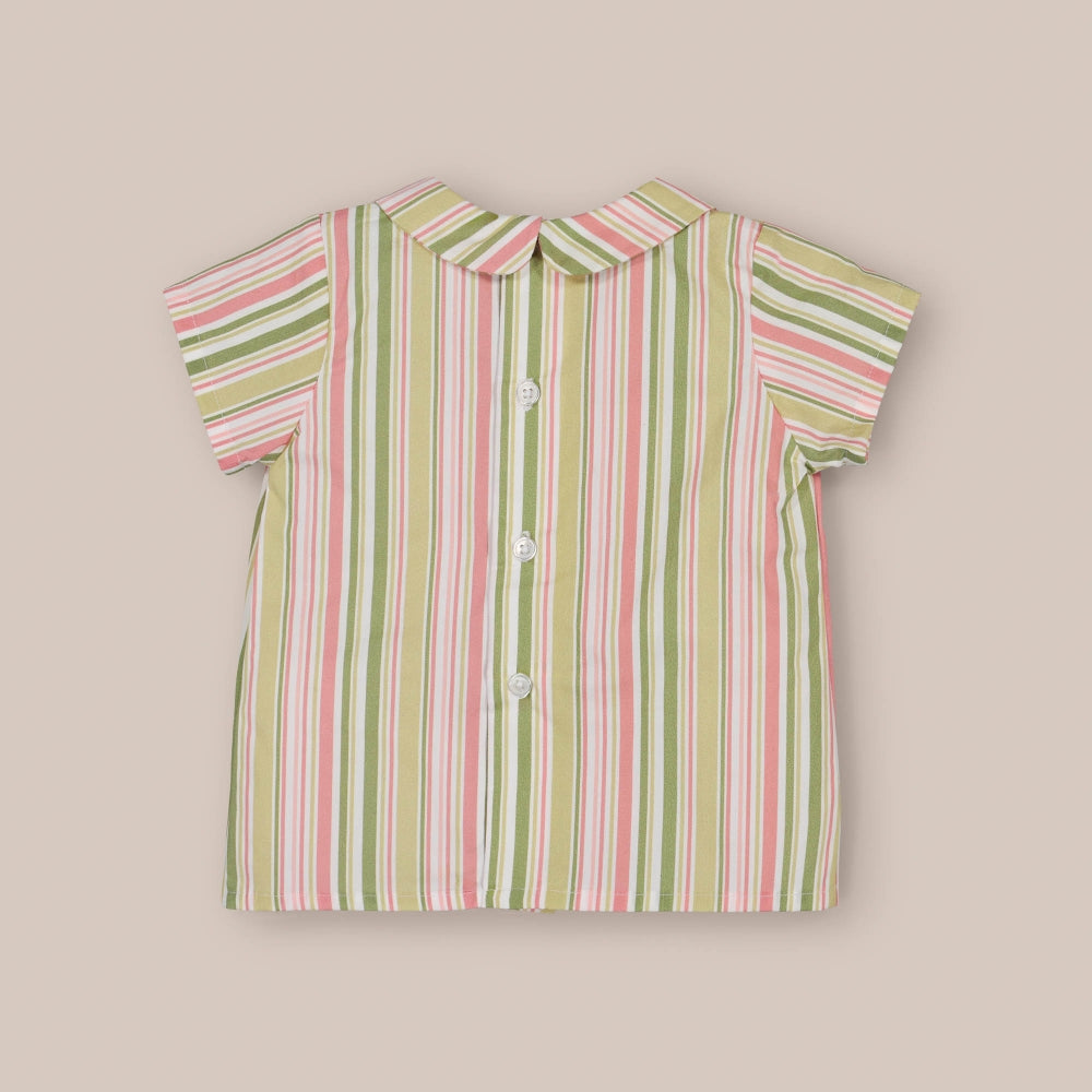 Chemise bébé dorée