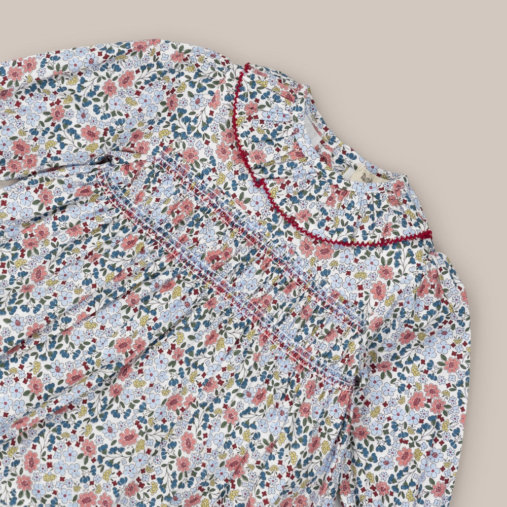 vestitini con culotte Smock Fioritura