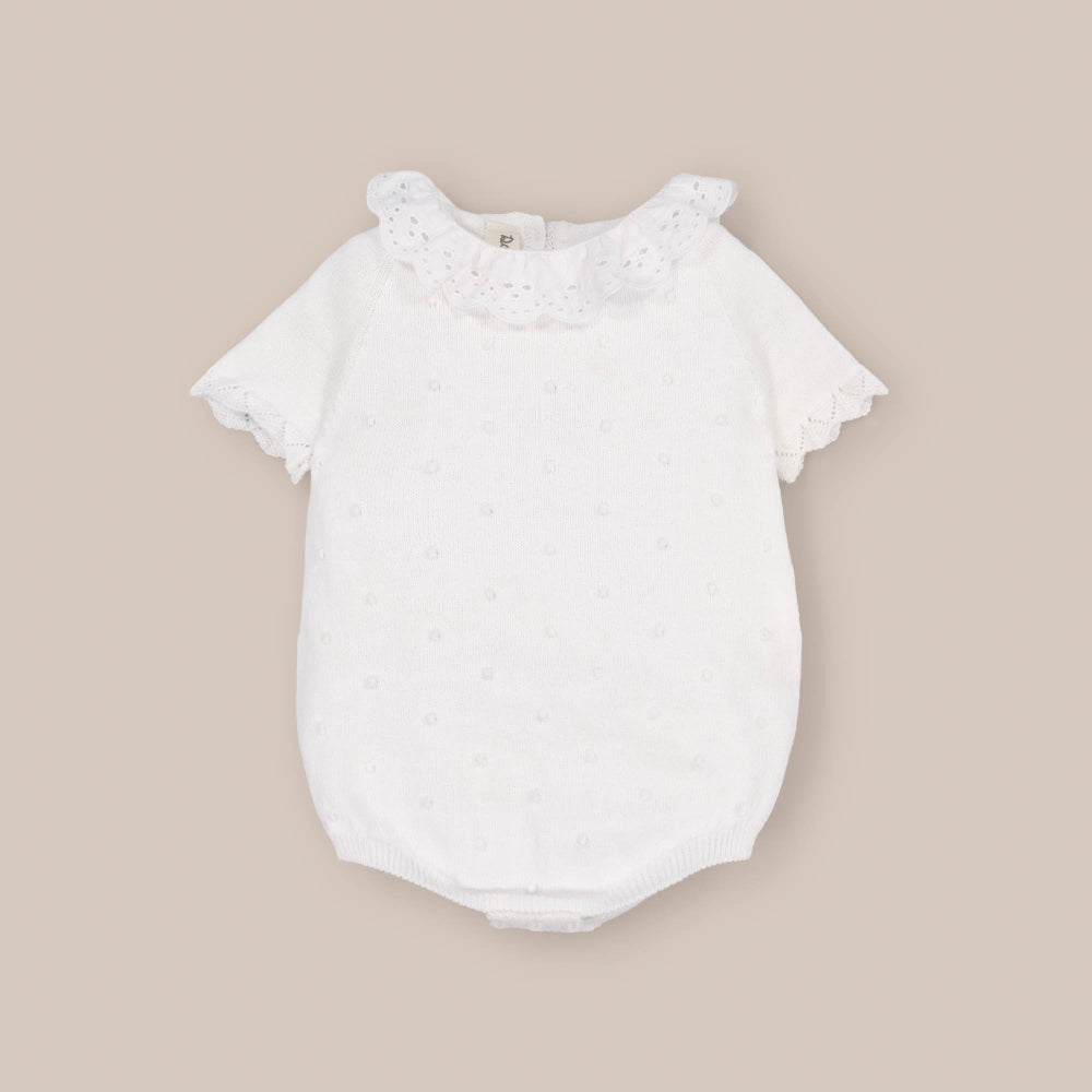 Macaquinho Lingerie Manga Curta