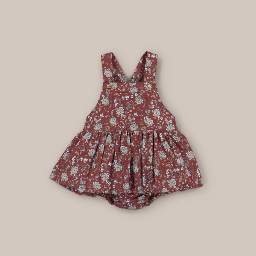Dungaree Baby Indian Flower Ruffle