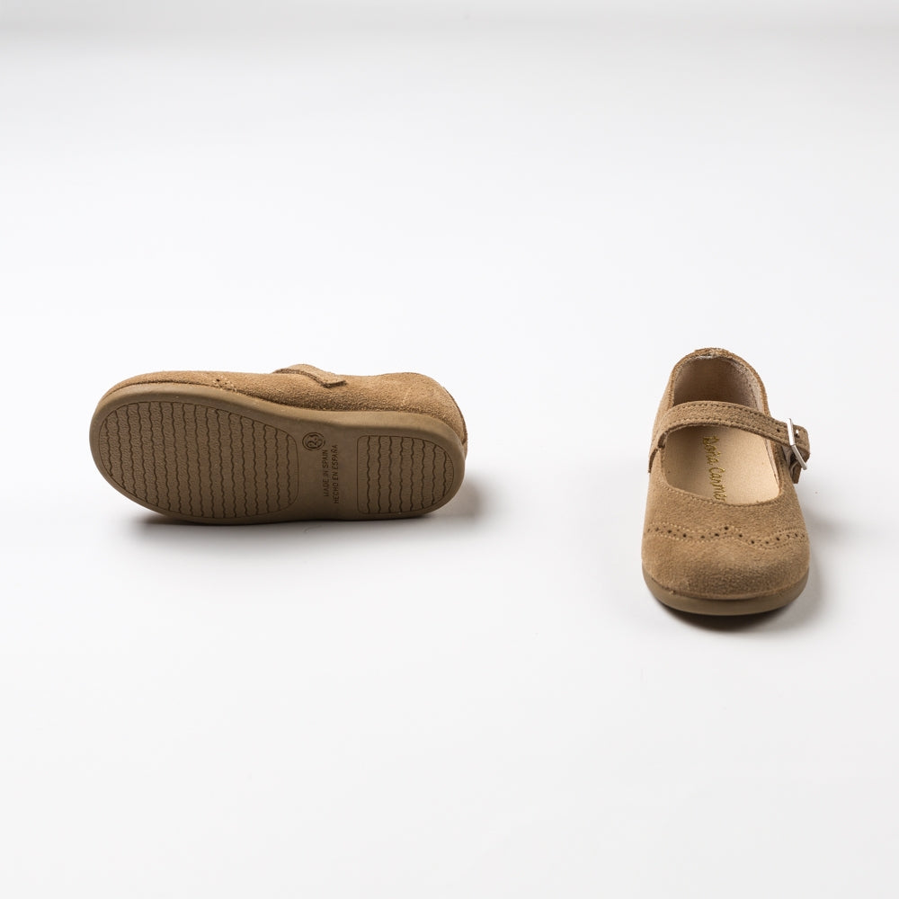 Honey Wildleder Mary Janes
