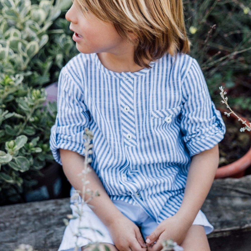 Camicia a maniche lunghe anice