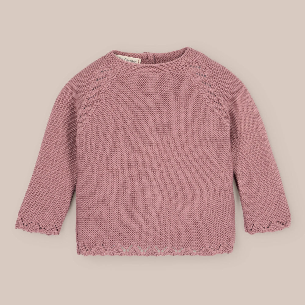 Obi-Pullover aus Babywolle