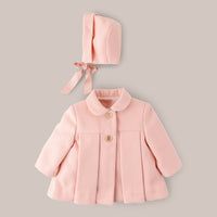 Abrigo Paño Niña Con Capota Pala