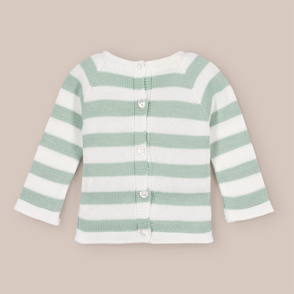 Maglione a righe larghe
