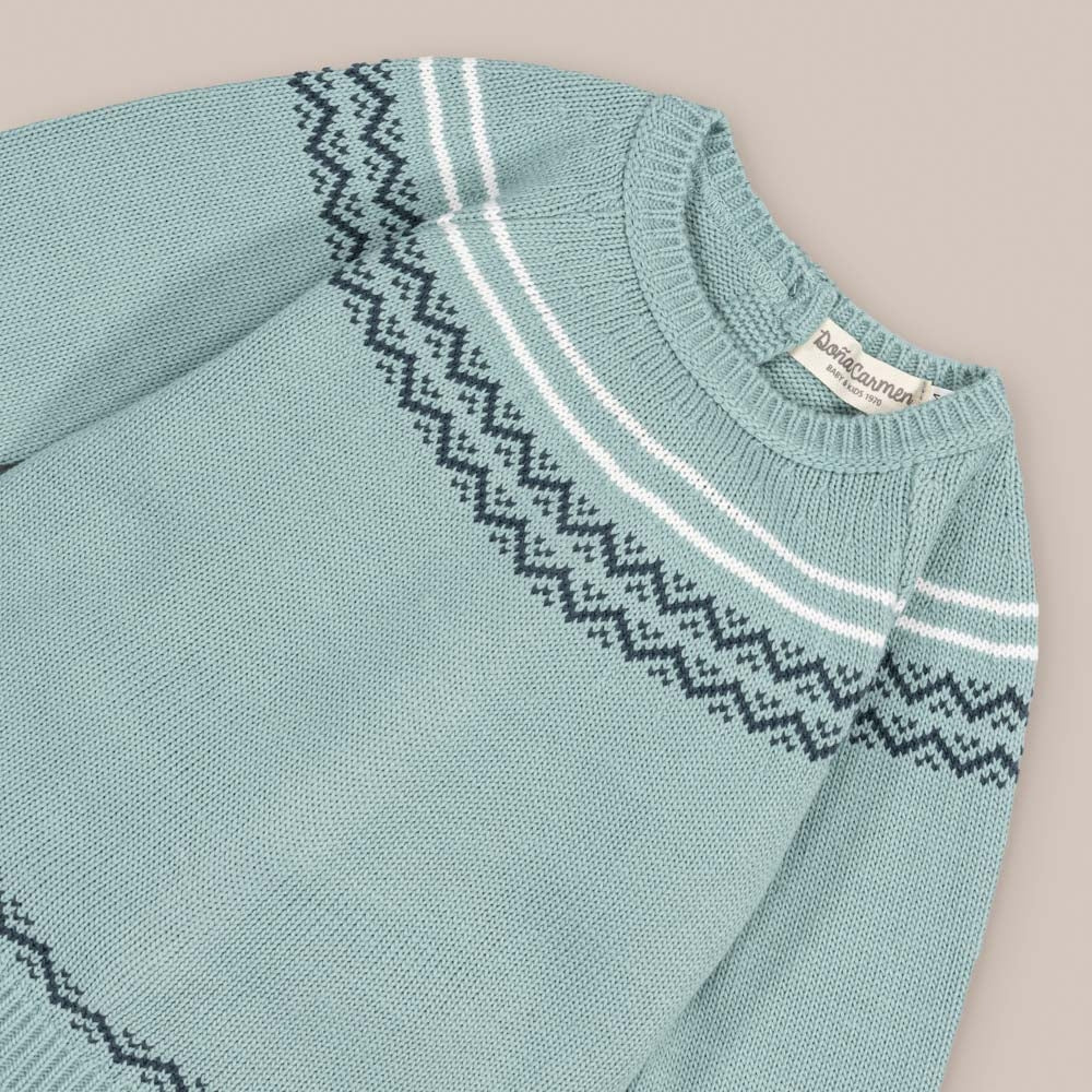 Conjunto Niño Ikat Verde